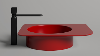 Накладная раковина Salini Ninfea 02 S-Stone 110521MRF 54см RAL полностью